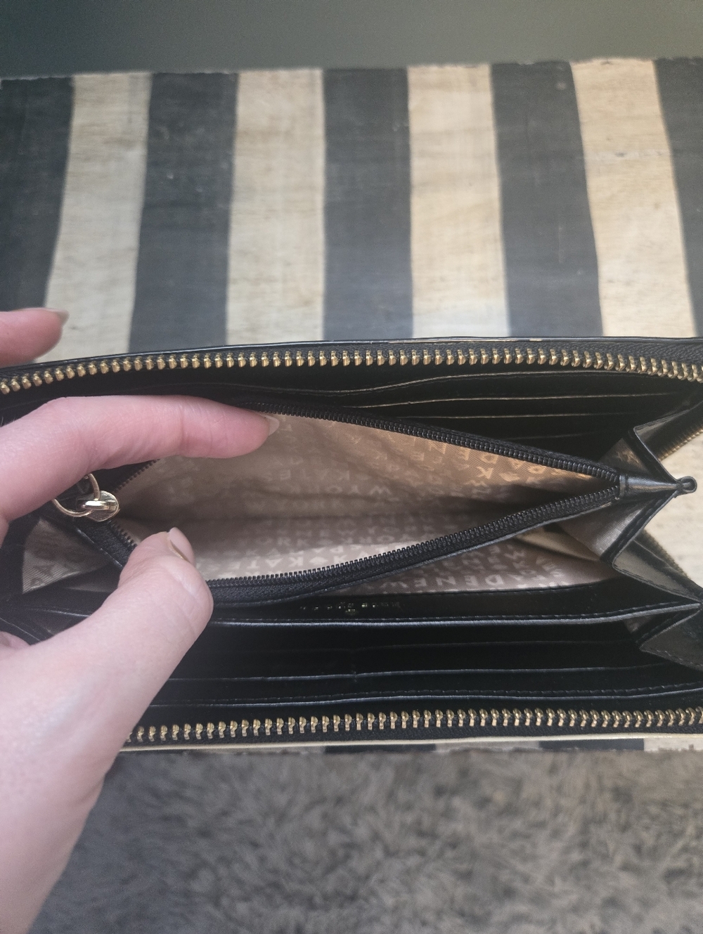 Striped Kate Spade Wallet - Picture 6 of 10